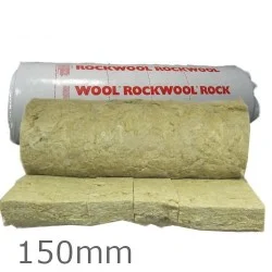 150mm Rockwool RollBatt Loft Insulation - Pre-cut 2 x 600mm - 3200mm length