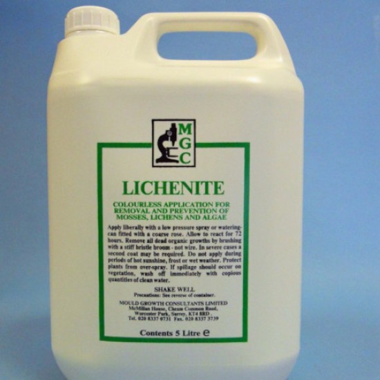 Lichenite - 5 litres - Eradication and Prevention of Mosses, Lichens and Algae Growths