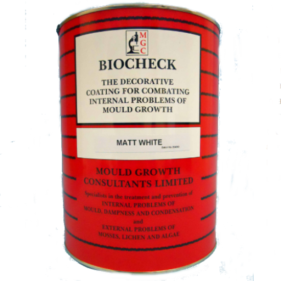 Biocheck Fungicidal Emulsion Paint - Silk- 5 litres