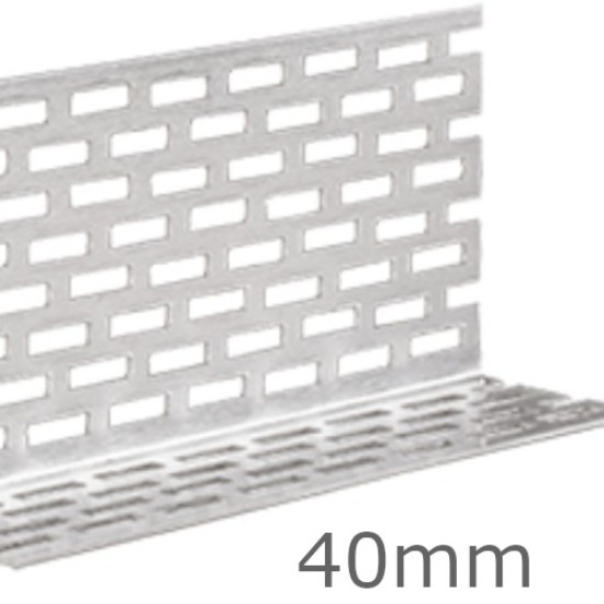 40mm Aluminium Perforated Closure for Cedral - 2.5m length