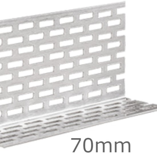70mm Aluminium Perforated Closure for Cedral - 2.5m length