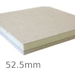 52.5mm Speedline PIR Thermal Laminate Board - 40mm PIR and 12.5mm Plasterboard 52.5mm Speedline PIR Thermal Laminate Board - 40mm PIR and 12.5mm Plasterboard