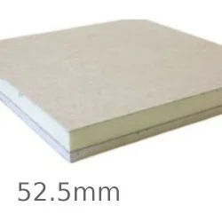 52.5mm Speedline PIR Thermal Laminate Board - 40mm PIR and 12.5mm Plasterboard