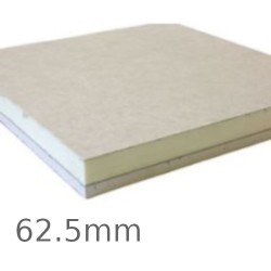 62.5mm Speedline PIR Thermal Laminate Board - 50mm PIR and 12.5mm Plasterboard 62.5mm Speedline PIR Thermal Laminate Board - 50mm PIR and 12.5mm Plasterboard