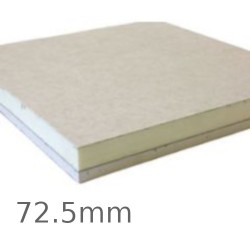 72.5mm Speedline PIR Thermal Laminate Board - 60mm PIR and 12.5mm Plasterboard 72.5mm Speedline PIR Thermal Laminate Board - 60mm PIR and 12.5mm Plasterboard