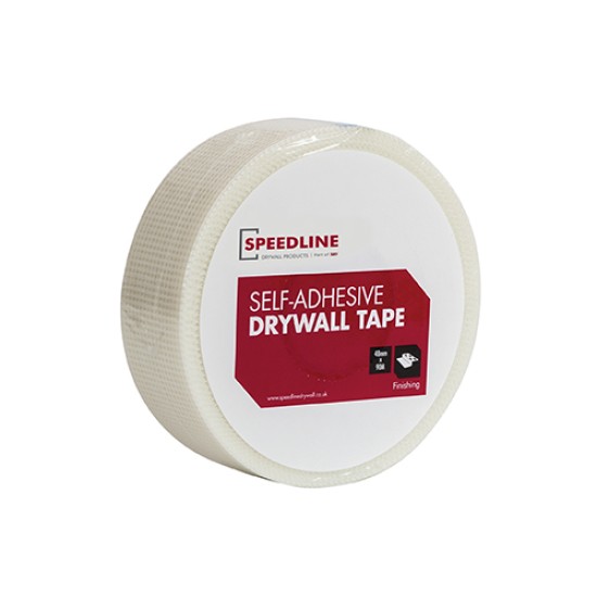 48mm Speedline Drywall Fibreglass Tape - Plasterboard Scrim Tape - 90m roll