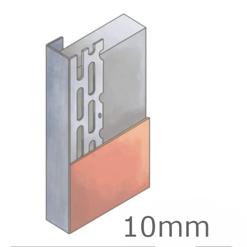 10mm Galvanised Steel Plasterboard Edge Bead - 3m 10mm Galvanised Steel Plasterboard Edge Bead - 3m