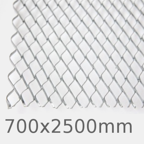8X2 Stainless Steel Expanded Metal Lath Sheet - 700x2500mm