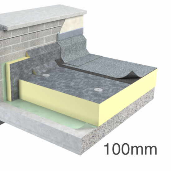 100mm Unilin FR-BGM Flat Roof Insulation Board (pack of 5)