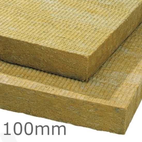 100mm Unilin Stonewool SW/RS Insulation Slab - Ventilated Rainscreen Cladding - 1200mm x 600mm - Pack of 2