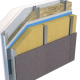 50mm Unilin Stonewool SW/RS Insulation Slab - Ventilated Rainscreen Cladding - 1200mm x 600mm - Pack of 4