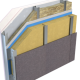 125mm Unilin Stonewool SW/RS Insulation Slab - Ventilated Rainscreen Cladding - 1200mm x 600mm - Pack of 2