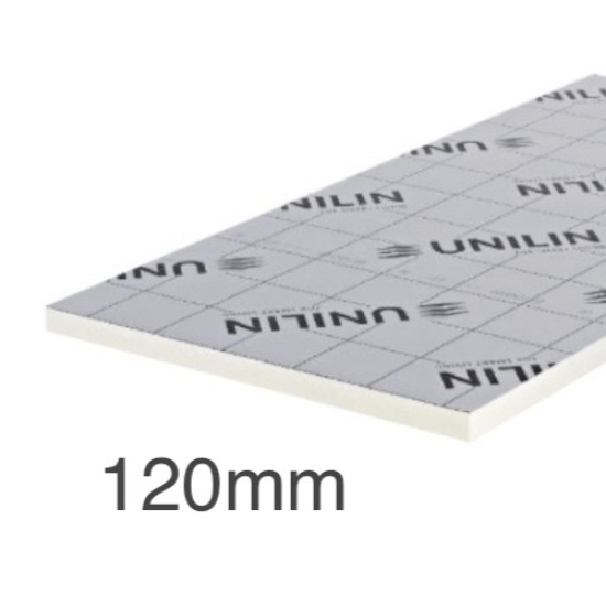 120mm Unilin XT/TF PIR Rigid Insulation Board - Timber Framed Walls - 1200mm x 2400mm