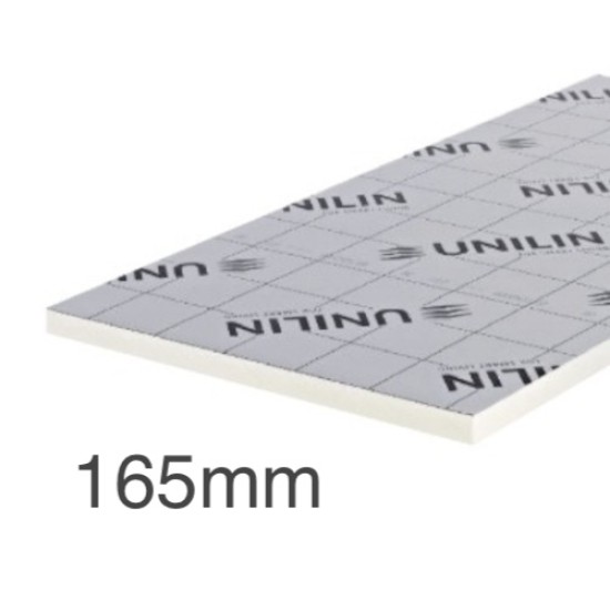 165mm Unilin XT/TF PIR Rigid Insulation Board - Timber Framed Walls - 1200mm x 2400mm