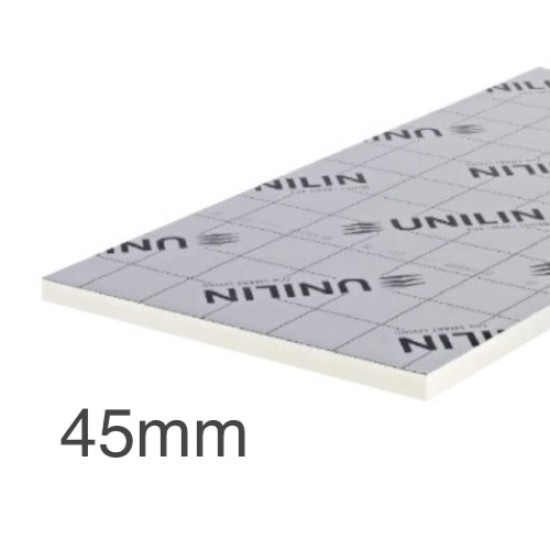 45mm Unilin XT/TF PIR Rigid Insulation Board - Timber Framed Walls - 1200mm x 2400mm