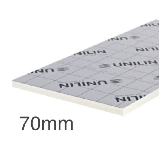 70mm Unilin XT/TF PIR Rigid Insulation Board - Timber Framed Walls - 1200mm x 2400mm