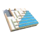 125mm Unilin XtroLiner XO/SK Sarking Warm Roof PIR Insulation Board - 1200mm x 2400mm - Pack of 3