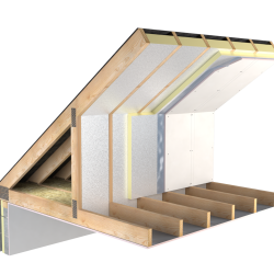 150mm Unilin ECO360 MA Pitched Roof PIR Insulation Board - 1200mm x 2400mm - Pack of 2 150mm Unilin ECO360 MA Pitched Roof PIR Insulation Board - 1200mm x 2400mm - Pack of 2