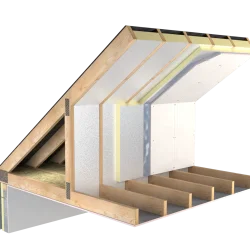 100mm Unilin ECO360 MA Pitched Roof PIR Insulation Board - 1200mm x 2400mm - Pack of 4