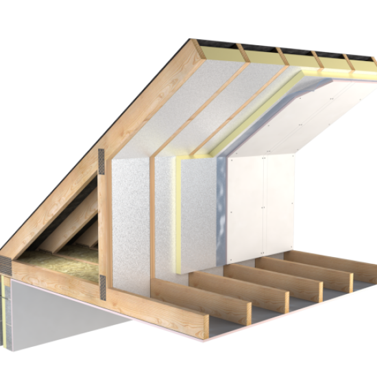 125mm Unilin ECO360 MA Pitched Roof PIR Insulation Board - 1200mm x 2400mm - Pack of 3