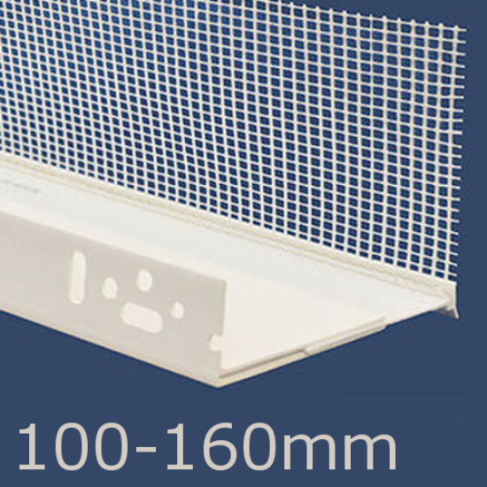 100-160mm Adjustable PVC Base Profile - 2m length (pack of 10)