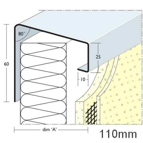 110mm Soffit Flashing and Window Sill Extensions (with full end caps-pair) - 2.5m Length. 110mm Soffit Flashing and Window Sill Extensions (with full end caps-pair) - 2.5m Length.