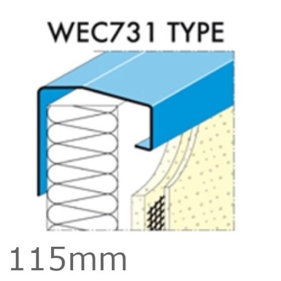115mm Undersill Flashing and Window Sill Extensions (with full end caps-pair) - length up to 2.5m