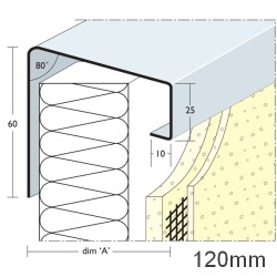 120mm Soffit Flashing and Window Sill Extensions (with full end caps-pair) - 2.5m Length. 120mm Soffit Flashing and Window Sill Extensions (with full end caps-pair) - 2.5m Length.
