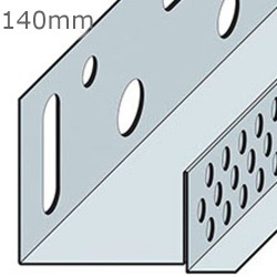 140mm Aluminium Brickslip Base Profile - 2.5m length 140mm Aluminium Brickslip Base Profile - 2.5m length