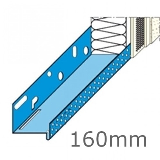 160mm Stainless Steel Base Track (pack of 6).