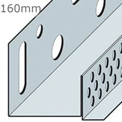 160mm Aluminium Brickslip Base Profile - 2.5m length