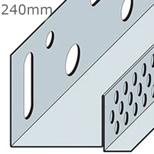 240mm Aluminium Brickslip Base Profile - 2.5m length 240mm Aluminium Brickslip Base Profile - 2.5m length
