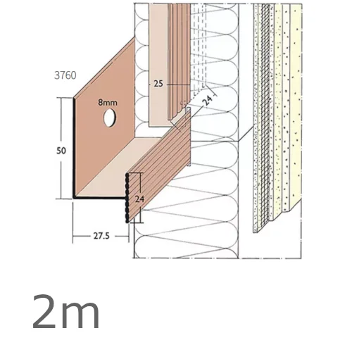 2m Aluminium Rail System Support Track (pack of 25). 2m Aluminium Rail System Support Track (pack of 25).