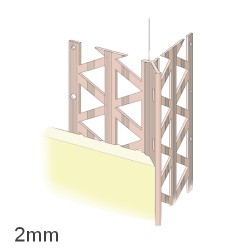 2mm PVC Render Only Corner Bead (pack of 25). 2mm PVC Render Only Corner Bead (pack of 25).