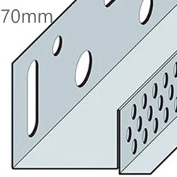 70mm Aluminium Brickslip Base Profile - 2.5m length (pack of 10)