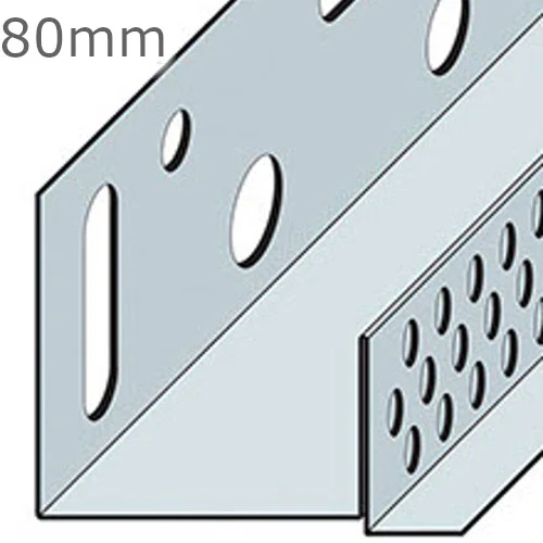 80mm Aluminium Brickslip Base Profile - 2.5m length (pack of 10) 80mm Aluminium Brickslip Base Profile - 2.5m length (pack of 10)