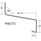 120mm Eaves Flashing, Osill and Window Sill Extensions (with full end caps-pair) - 2.5m Length 120mm Eaves Flashing, Osill and Window Sill Extensions (with full end caps-pair) - 2.5m Length