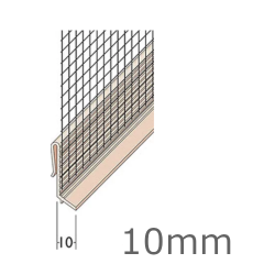 10mm PVC Base Track Clips (pack of 15). - 2.5m length