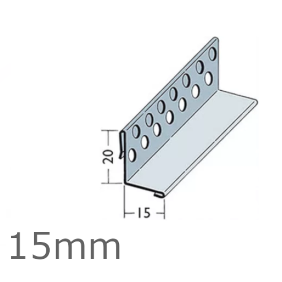 15mm Aluminium Base Track Clips (pack of 15). - 2.5m length
