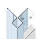 Aluminium Facade Corner Profile Without Covered Cutting Edges - Profile 9402 - length of 2.5m - pack of 10