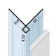 Aluminium Facade Corner Profile Without Covered Cutting Edges - Profile 9442 - length of 3m - pack of 10