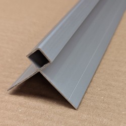 Aluminium Facade Corner Profile Without Covered Cutting Edges - Profile 9461 Anodised Finish - length of 3m - pack of 10 Aluminium Facade Corner Profile Without Covered Cutting Edges - Profile 9461 Anodised Finish - length of 3m - pack of 10