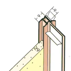 9mm PVC Window Frameseal Beads (pack of 50) Profile 3726.