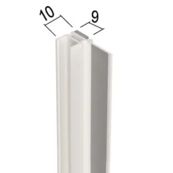 9mm PVC Window Frameseal Beads (pack of 50) Profile 3726.