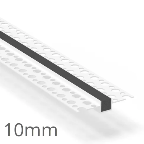 10mm PVC Rustication Profile - Render Groove Bead - 3m Length 10mm PVC Rustication Profile - Render Groove Bead - 3m Length