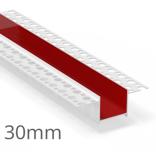 30mm PVC Rustication Profile - Render Groove Bead - 3m Length 30mm PVC Rustication Profile - Render Groove Bead - 3m Length