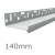 140mm Aluminium Vented Base Track - for steel construction.