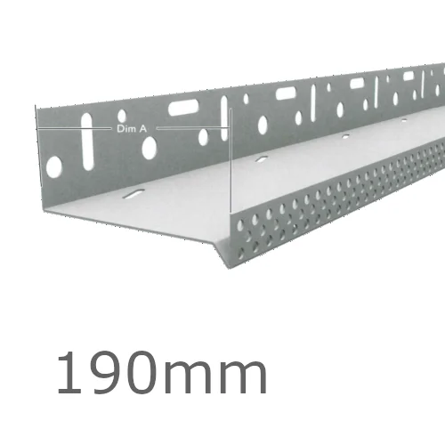 190mm Aluminium Vented Base Track - for steel construction. 190mm Aluminium Vented Base Track - for steel construction.