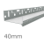 40mm Aluminium Vented Base Track - for steel construction.