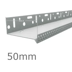 50mm Aluminium Vented Base Track - for timber construction.
